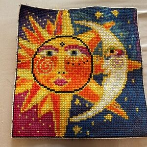 Sun and Moon Cross Stitch